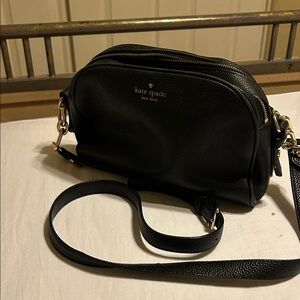 Kate Spade Black Pebbled Leather Crossbody Bag
